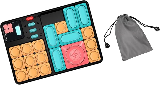Super Slide Puzzle Games, Original 500+ Challenges Brain Teaser Puzzle, Electronic Puzzle，Travel Games Birthday Gifts for Boys Girls
