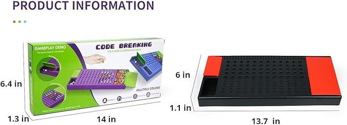 Game Code Breaking Family Board Game Code Breakers STEM Game Brain Exercise Logic Development Toys for Boys & Girls Ages 8 Years and up…