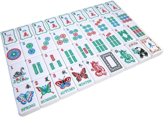 New! - American Mahjong Set The Artisan Collection: Butterfly Series – in Black Poppy Soft Bag