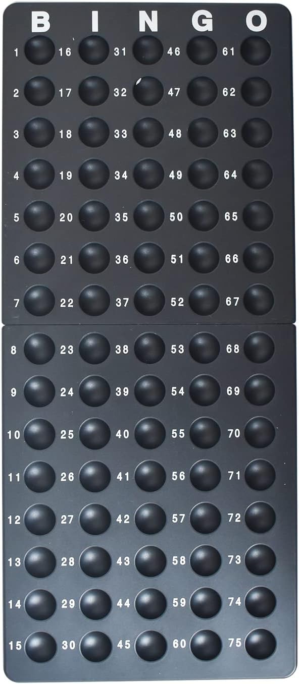 Yuanhe Deluxe Bingo Game Set - Metal Round Cage, 75 Colored Balls, 50 Bingo Cards, 300 Mixed Chips and Master Board for Large Groups, Parties