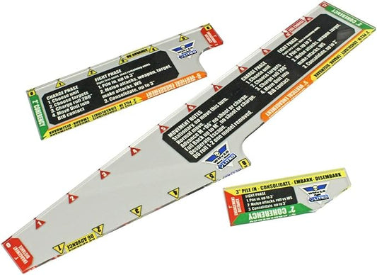 LITKO Gauge Set | Compatible with Warhammer 40K 10th Edition | Movement | Shooting | Fight | Close Combat | WH40K Templates (Variety Set)