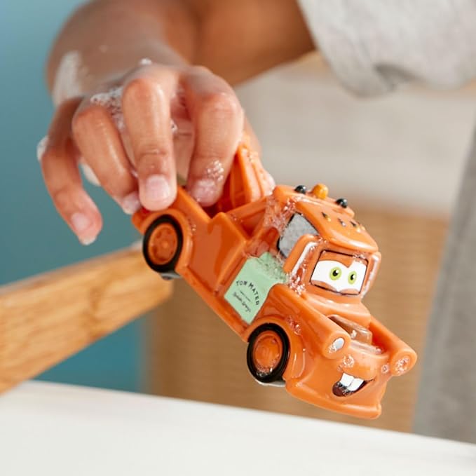 Disney Store Official Bath Set (Pixar Cars) - Kids Bath Accessories with Beloved Disney Characters - Colorful and Fun Bath Time Essentials for Kids - Suitable for All Ages