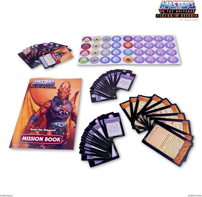 Masters of The Universe Enter The Dragons Expansion Set for Fields of Eternia Board Game, for 1-6 Players, Ages 14+
