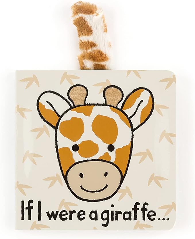 Jellycat If I were a Giraffe: A Touch and Feel Board Book Children's Book - Baby Gift