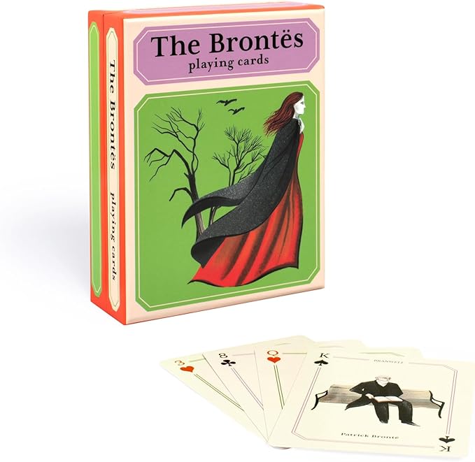 Laurence King Brontë Playing Cards - Complete Card Deck Featuring 54 of The Brontës Most Memorable Characters. 3.5” x 4.5” Box with Stunning Illustrations of Classic Literature Characters!