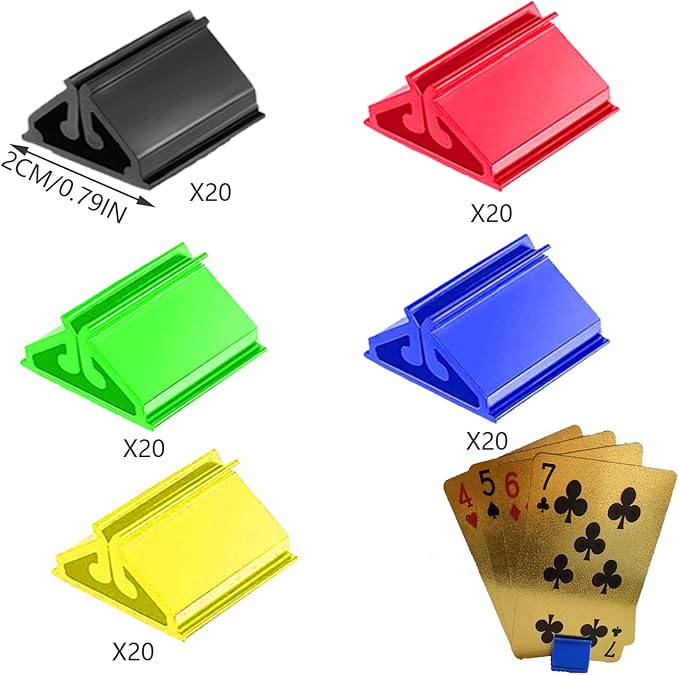 100Pcs Plastic Game Card Stands Board Markers Plastic Card Holder for Board Game,DIY Game Card,Party Favor,Home or Office Organization