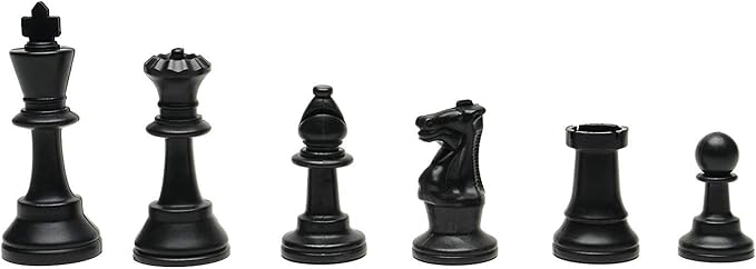 WE Games Chess Sets for Adults, Chess Board is 17 in., Chess Pieces with 3.08 inch King Travel Chess Set, Board Games Storage in Convenient Portable Carry Tube, Games for Adults