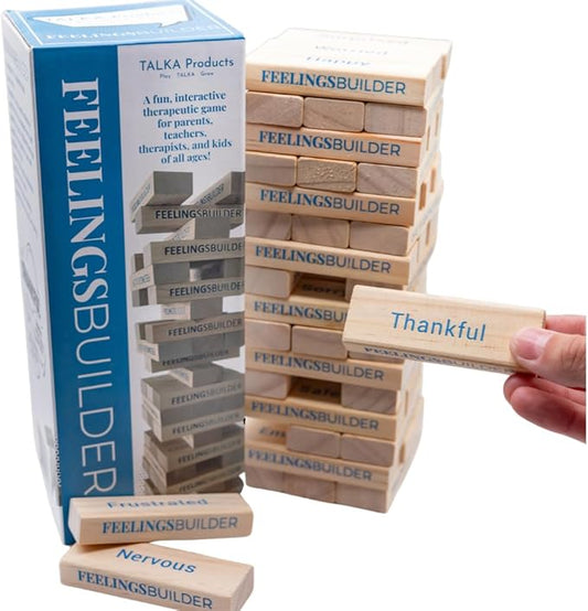 Feelings Builder | Therapy Games for Kids & Teens | Anger Management Toys | CBT Game for Kids, Teens, and Adults | Therapy Tools | School Psychologist Games | ADHD Tools