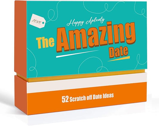 52 Fun and Romantic Scratch Off Date Ideas for Her, Him, Girlfriend, Boyfriend, Wife, or Husband - Couples Gift for Valentine's Day, Anniversaries, Date Night and Birthdays