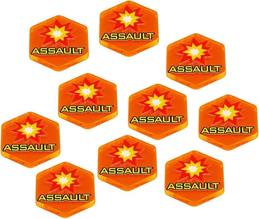 LITKO Mecha Combat Actions Token Set | Compatible with BattleTech | 20 Count (Assault)