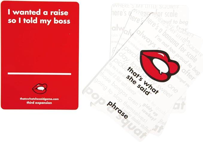 That's What She Said Game - Third Expansion