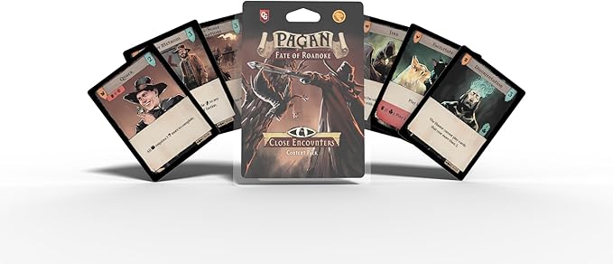 Pagan: Fate of Roanoke - Close Encounters Expansion Pack, Dueling Witch & Hunter Asymmetrical Deduction Card Game Filled with Intrigue & Mystery, 2 Players, 60 Mins