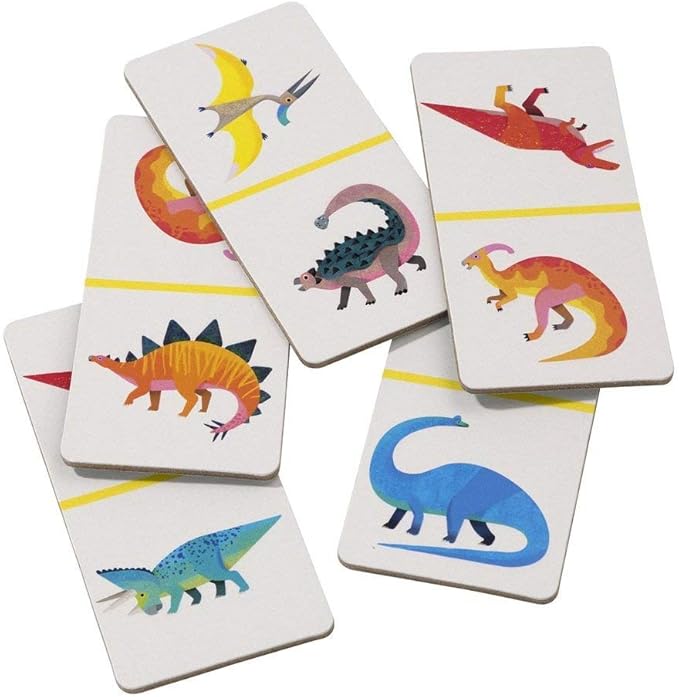 Talking Tables Dinosaur Dominoes Game (Dino-Dominoes)