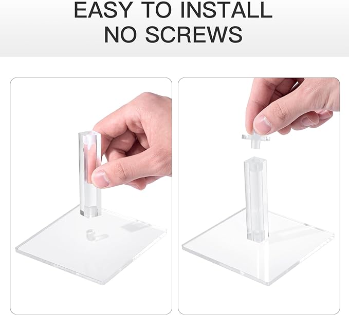 Kalami Flying Miniatures Combat Riser for DND with 4” Acrylic Base Flight Stand Terrain Perfect for Dungeon and Dragons, Warhammer, D&D 5e and Tabletop TTRPGs