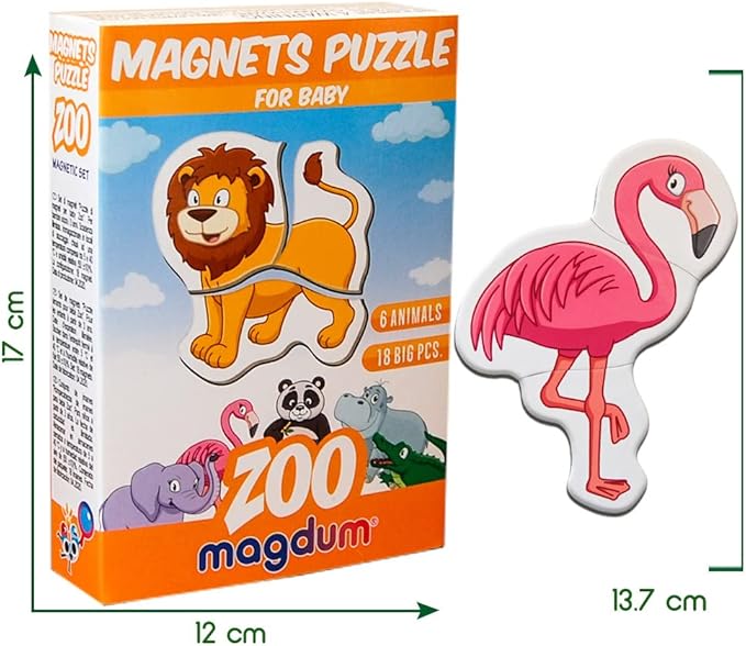 Zoo Magnetic Puzzles for Kids Ages 3-5 - Toddler Puzzle - Travel Toys for Kids Ages 3-5 - Magnetic Travel Games Baby Puzzle Kids Puzzle Toys - Puzzle for Preschooler Magnet Puzzles Games