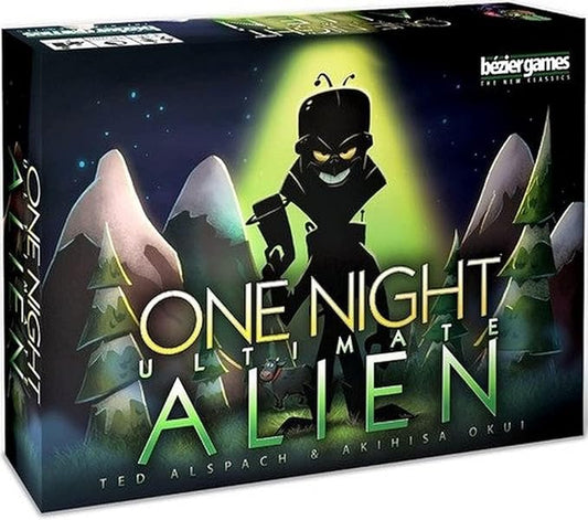One Night Ultimate Alien, Fun Party Game for Large Groups, Fast-Paced Gameplay, Engaging Social Deduction, Hidden Roles & Bluffing, Great Game for Kids & Families