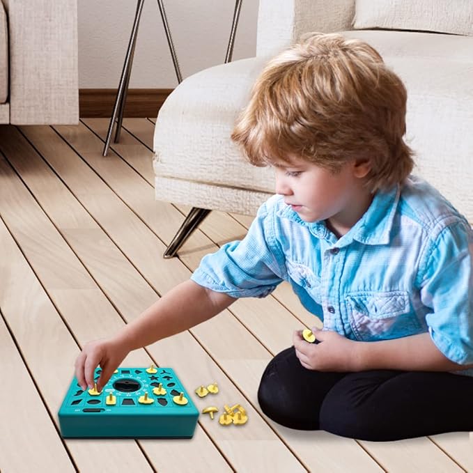 Gamie Time Game, Pop Up Board Game with Shape Matching Puzzles for Kids, Early Education Toys for Boys & Girls, Teaches Shape Recognition & Deductive Reasoning, Great Birthday for Kids