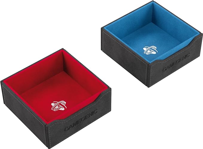 Token’s Lair - Premium All-in-One Token Box with Integrated Dice Tray for Ultimate Gaming Experience, Multifunctional Storage for Game Tokens, Dice and Accessories, Black Color, Made by Gamegenic