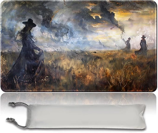 MTG Playmat 23.6x13.8 Inch Board Game Card Game Trading Card Game Mat Mouse Pad TCG Game Mat Stitched Edge Smooth Surface Rubber Base for Board Games,Card Showdown. (Mt74)
