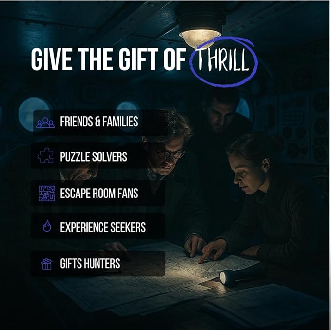 Spy Murder Mystery Puzzle Board Game. Unsolved Crime Case Files Investigation Detective Escape Room for Adults & Teens Date Nights or Solo - Sentinel