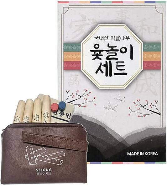 DEAD SKIN YUTNORI Korean Board Games 윷놀이 Floor Games for Family, Adults, Party, Strategy Wood Stick Games Premium Wood