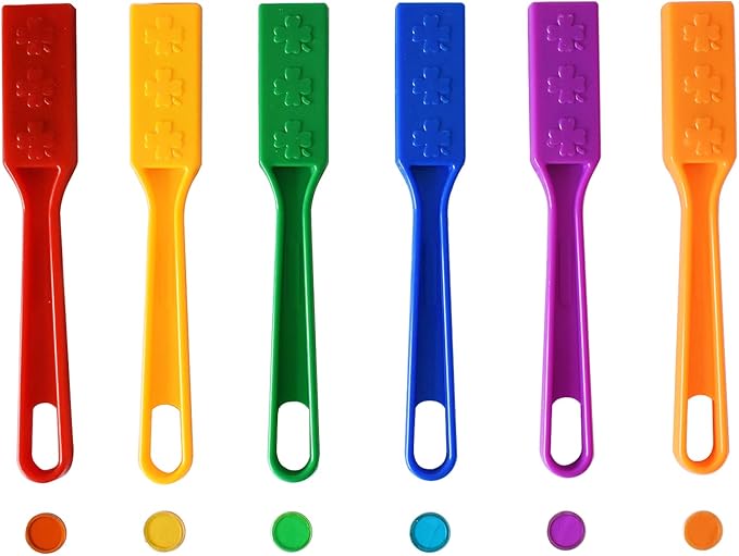Yuanhe Magnetic Bingo Chips Set- Magnetic Wands with Metal Chips for Counting and Sorting, Educational Activities