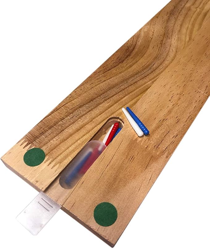 Bicycle 3-Track Color Coded Wooden Cribbage Board Games