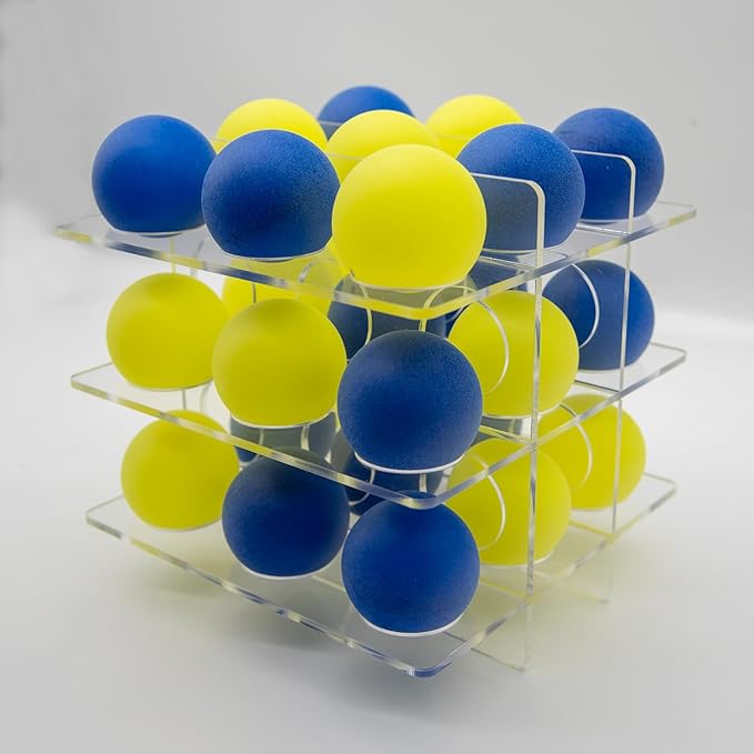 Qubic-3D Tic Tac Toe Game - Family stragic tic tac Toe for Kids or Adults Above 4 Years - Unique Gifts for Special Day- Great Aesthetic Board Game to Coffee Table Decor
