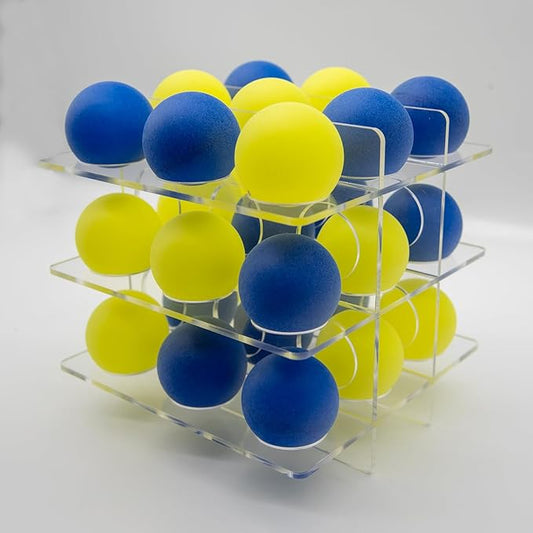 Qubic-3D Tic Tac Toe Game - Family stragic tic tac Toe for Kids or Adults Above 4 Years - Unique Gifts for Special Day- Great Aesthetic Board Game to Coffee Table Decor
