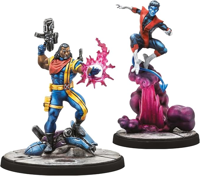 Marvel: Crisis Protocol Bishop & Nightcrawler Character Pack - X-Men Miniatures with Advanced Abilities! Tabletop Superhero Game, Ages 14+, 2 Players, 90 Minute Playtime, Made by Atomic Mass Games