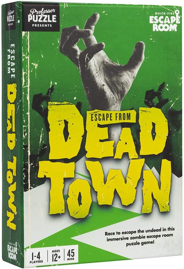 Escape from The Dead Town - Zombie Themed Escape Room Game - Multiplayer Brain-Teasing Game by Professor Puzzle.