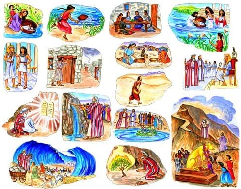 9 Old Testament Bible Stories Felt Flannel Board Story Abraham Daniel David Job Jonah Joseph Moses Noah Ruth & Esther
