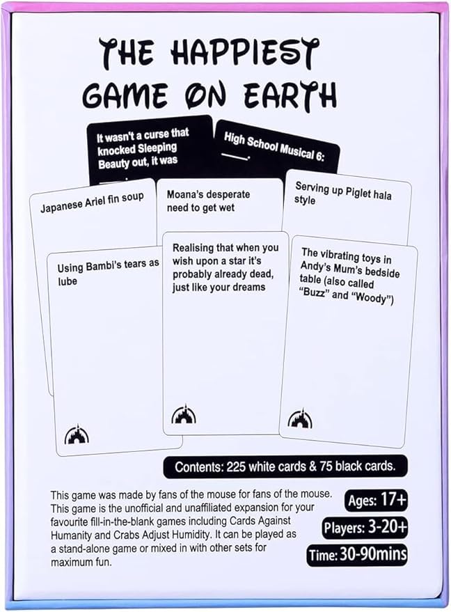 Party Board Card Game of The Happiest Game ON Earth Card Games for Adults and Family, Party Games for Game Night