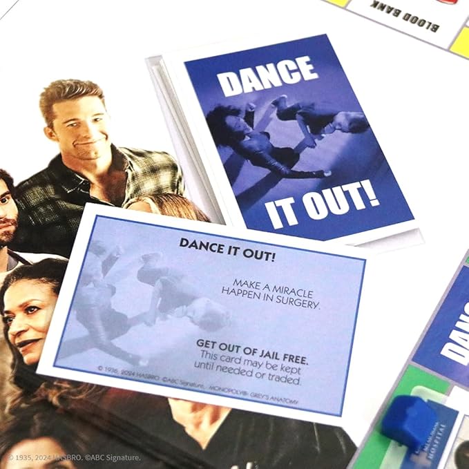 Monopoly: Grey's Anatomy Board Game | Featuring Ferry Boat, Clipboard, Scrub Top, and More | Buy, Sell, Trade Iconic Doctors from Miranda Bailey to Meredith Grey | Officially Licensed Collectible