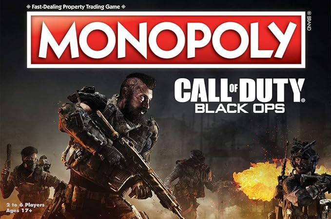 Monopoly Call of Duty Black Ops Board Game | Based on Call of Duty Black Ops Video Game | Officially Licensed Call of Duty Merchandise | Themed Classic Monopoly Game