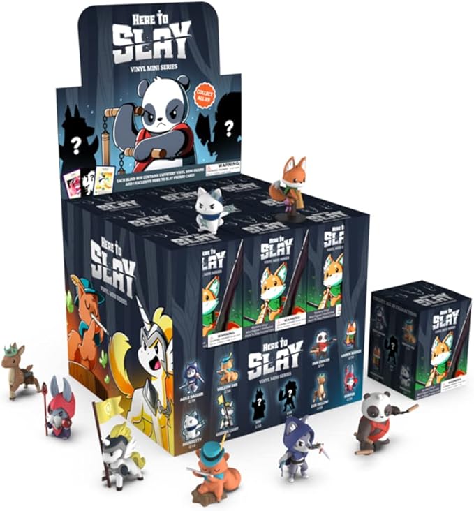 TeeTurtle Unstable Games - Here to Slay: Vinyl Mini Series Blind Box - Includes mystery vinyl figure toy and exclusive holographic promo card