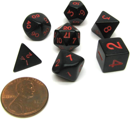 Koplow Games Opaque: Mini 7Pc Black/Red
