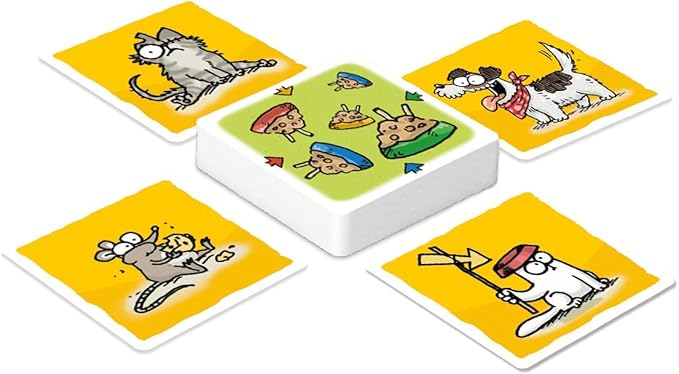 MDR Simon's Cat Lunch Time Card Game for Families Speed Reflex Game Fast Paced Fun Travel Card Games Family Children Card Games for Game Nights