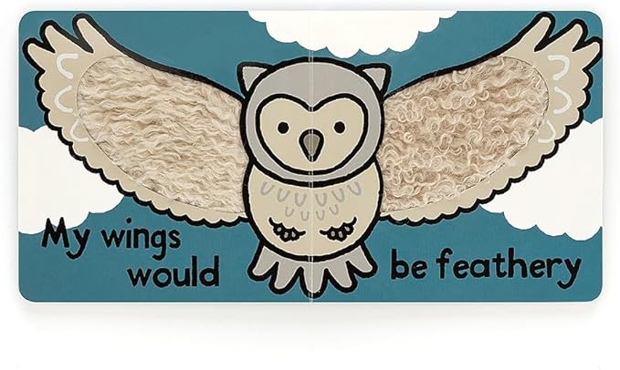 Jellycat If I were an Owl: A Touch and Feel Board Book Children's Book - Baby Gift