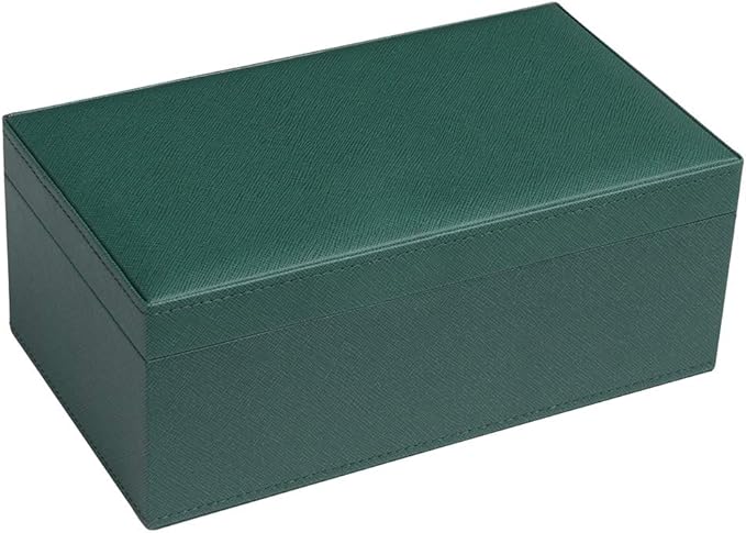 Silverman & Co. Double 9 Large Black Domino Set - Green Case
