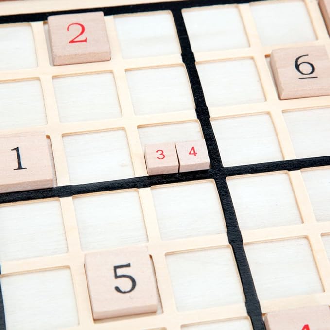 Bits and Pieces Deluxe Wooden Sudoku Board Game