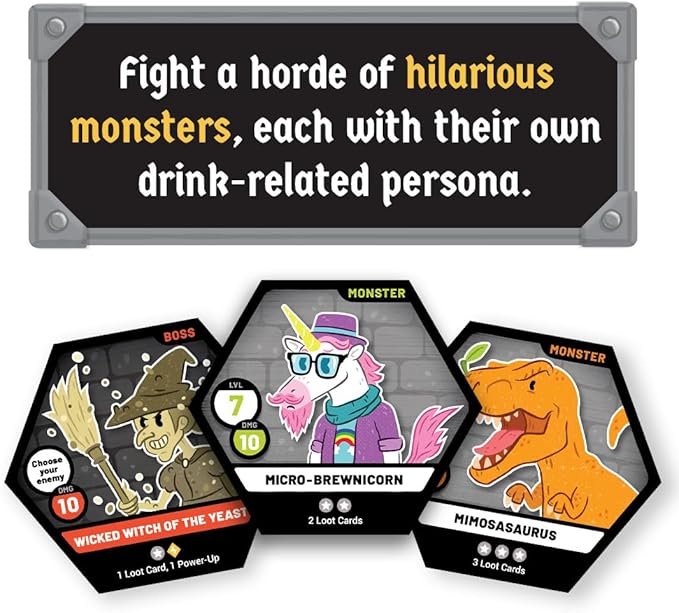 Board Game: A Dungeon Exploration Drinking Games | Compete with The First Ever Liquid Life Battle Damage System Board Games for Adults | DND Gameplay with DND Dice and Drinks!
