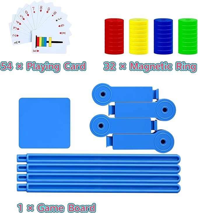 Board Game for Kids Age 4 5 6 7 8, STEM Science Toy Card Game for Kids, Fun for Family Game Night, for 4 5 6 7 8 Year Children Boys & Girls
