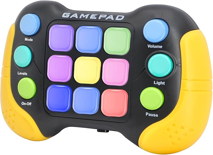 Fast Push Game Fidget Toys - Electronic Light up Handheld Toy Quick Push Button Games for 3+ Kids Adults Boys Girls