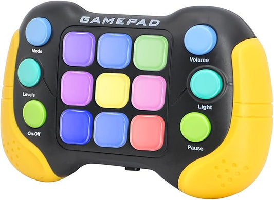 Fast Push Game Fidget Toys - Electronic Light up Handheld Toy Quick Push Button Games for 3+ Kids Adults Boys Girls
