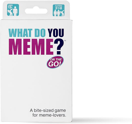 WHAT DO YOU MEME? On The Go! for Ages 13+, 3-8 Players, Travel Edition of The Game