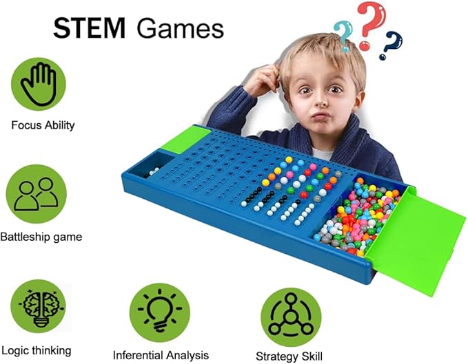 Code Breaking Family Board Game Code Breakers STEM Game Brain Exercise Logic Development Toys for Boys & Girls Ages 8 Years up and Adults Blue…
