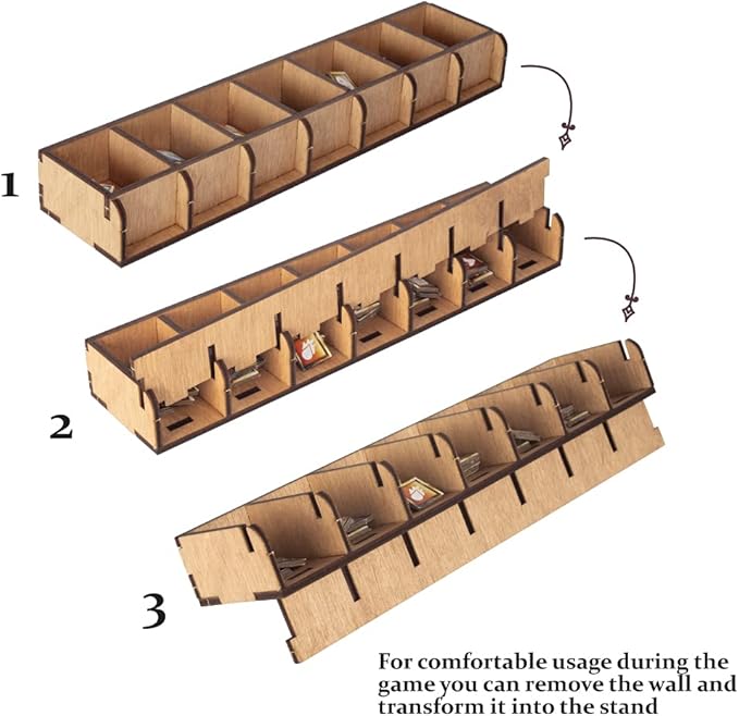 SMONEX Organizer Compatible with Gloomhaven Jaws of The Lion - Convenient Board Game Organizer Box with Four Player Trays