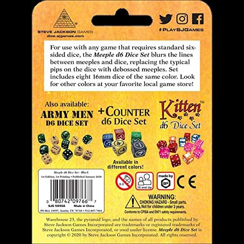 Meeple D6 Dice Set