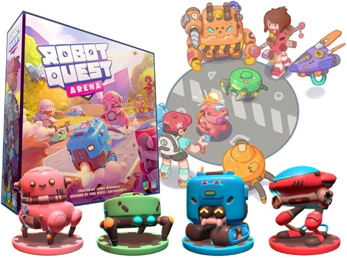 Robot Quest Arena Deckbuilding Board Game